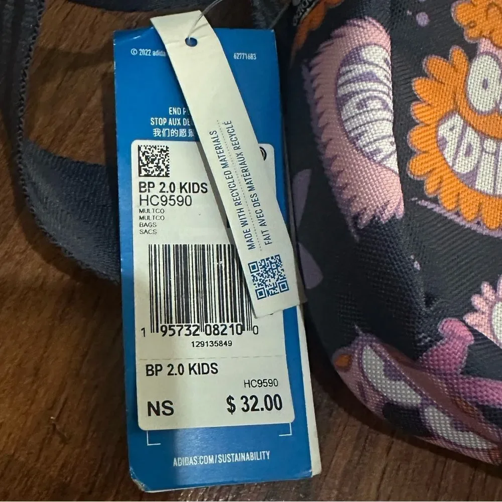 Adidas Kids' Cartoon Print Backpack.